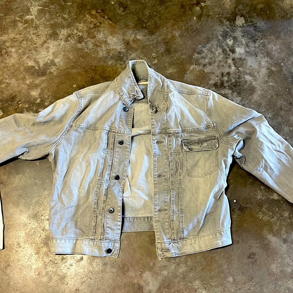 All Saints gray jean jacket — brand new